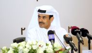 FILE PHOTO: Qatar Petroleum CEO and Minister of State for Energy H E Saad al-Kaabi speaks during a news conference in Doha, Qatar June 24, 2019. REUTERS/Naseem Zeitoun/File Photo