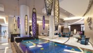 The drawing room lounge, Al Jasra, at the hotel.