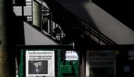  The front page of the San Francisco Chronicle alerts the community about power outages on October 10, 2019 in Sausalito, California. Ezra Shaw/Getty Images/AFP