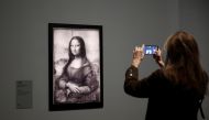 An infrared reflectography of the painting 