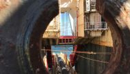 Allseas' deep sea pipe laying ship Solitaire lays pipes for Nord Stream 2 pipeline in the Baltic Sea September 13, 2019. Picture taken September 13, 2019. Reuters/Stine Jacobsen