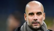 Manchester City manager Pep Guardiola attends the UEFA Champions League Group C football match Atalanta Bergamo vs Manchester City at the San Siro stadium in Milan on November 06, 2019. AFP / Miguel Medina
 