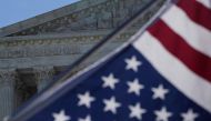 A flag is seen outside the US Supreme Court in Washington, June 25, 2018. Reuters / Toya Sarno Jordan  
  
