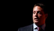 Carson Block, Chief Investment Officer, Muddy Waters Capital LLC., speaks at the Sohn Investment Conference in New York City, U.S. May 4, 2016. Reuters/Brendan McDermid