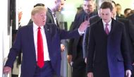 US President Donald Trump and White House senior advisor Jared Kushner leave the 50th World Economic Forum (WEF) annual meeting in Davos, Switzerland, January 22, 2020. Reuters/Denis Balibouse