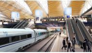An artist’s impression of the proposed HS2 station at Euston, central London.