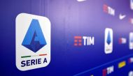FILE PHOTO: A logo of Italy's Lega Serie A is seen in Milan, Italy, December 17, 2019. REUTERS/Flavio Lo Scalzo