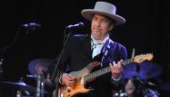  In this file photo taken on July 22, 2012 Bob Dylan performs on stage during the 21st edition of the Vieilles Charrues music festival in Carhaix-Plouguer, western France. AFP / Fred TANNEAU
 