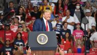  U.S. President Donald Trump meet his supporters at his ''Make America Great Again'' rally in Tulsa, Oklahoma, United States on June 20, 2020. Kyle Mazza - Anadolu 
