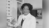 This undated handout photo obtained courtesy of NASA on June 24, 2020 shows Mary Winston Jackson, the first female African American NASA engineer/AFP/