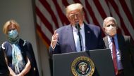 President Donald Trump faced mounting bipartisan pressure June 28, 2020 to set an example by wearing a face mask, as his health secretary warned the 