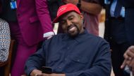 In this file photo rapper Kanye West speaks during his meeting with US President Donald Trump in the Oval Office of the White House in Washington, DC, on October 11, 2018. AFP / SAUL LOEB
