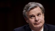 File photo of FBI Director Christopher Wray testifies before the Senate Homeland Security Committee on the current threat environment, November 5, 2019 in Washington, DC. AFP / Olivier Douliery