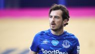 Everton's English defender Leighton Baines looks on during the English Premier League football match between Everton and Bournemouth at Goodison Park in Liverpool, north west England on July 26, 2020. RESTRICTED TO EDITORIAL USE. No use with unauthorized 