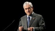 FILE PHOTO: Chile's President Sebastian Pinera delivers speech during the inauguration of the annual National Meeting of Entrepreneurs (ENADE) in Santiago, Chile January 29, 2020. REUTERS/Edgard Garrido/File Photo
