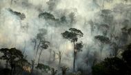 FILE PHOTO: Smoke billows from a fire in an area of the Amazon rainforest near Porto Velho, Rondonia State, Brazil, September 10, 2019. REUTERS/Bruno Kelly/File Photo/File Photo
