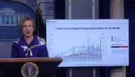 FILE PHOTO: Dr. Deborah Birx, the White House coronavirus response coordinator, addresses a news conference about the coronavirus disease (COVID-19) pandemic in the Brady Press Briefing Room at the White House in Washington, U.S., May 22, 2020. REUTERS/Le