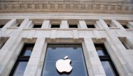 In this file photo taken on April 29, 2020 a closed Apple Store in Washington, DC, on April 29, 2020, ahead of their expected first quarter earnings report after market close. Apple on July 30, 2020, reported higher profits in the past quarter, with stron