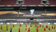 Sevilla Training - RheinEnergieStadion, Cologne, Germany - August 20, 2020 General view during training Friedemann Vogel/Pool via REUTERS