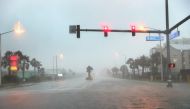 SEPTEMBER 15: Water floods a road as the outer bands of Hurricane Sally come ashore on September 15, 2020 in Gulf Shores, Alabama. The storm is bringing heavy rain, high winds and a dangerous storm surge from Louisiana to Florida. Joe Raedle/Getty Images/