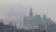 A Reuters file photo of buildings under construction in China 