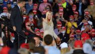 MOON TOWNSHIP, PA - SEPTEMBER 22: Ivanka Trump waves from the stage as President Donald Trump speaks at a campaign rally at Atlantic Aviation on September 22, 2020 in Moon Township, Pennsylvania. Trump won Pennsylvania by less than a percentage point in 2