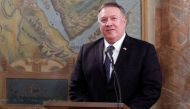 FILE PHOTO: U.S. Secretary of State Mike Pompeo attends the Mining, Agriculture, and Construction (MAC) Protocol Signing Ceremony, at Villa San Sebastiano, in Rome, Italy, October 1, 2020. REUTERS/Guglielmo Mangiapane/Pool/File Photo
