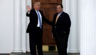 U.S. President-elect Donald Trump stands with New Jersey Governor Chris Christie before their meeting at Trump National Golf Club in Bedminster, New Jersey, U.S., November 20, 2016. REUTERS/Mike Segar/File Photo