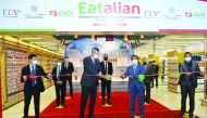 Ambassador of Italy to Qatar, H E Alessandro Prunas (second left), inaugurating the ‘Let’s Eatalian’, a food festival featuring Italian products at the Al Messila branch of Lulu Hypermarket. Dr. Mohamed Althaf (second right), Director of Lulu Group Intern