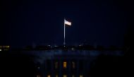 The lights are on in the White House as U.S. President Donald Trump continues hospitalized at Walter Reed National Military Medical Center after tested positive for the coronavirus disease (COVID-19) in Washington, U.S., October 5, 2020. REUTERS/Carlos Ba
