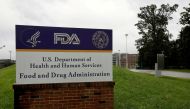 Signage is seen outside of the U.S. Food and Drug Administration (FDA) headquarters in White Oak, Maryland, U.S., August 29, 2020. REUTERS/Andrew Kelly/File Photo