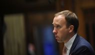 British Health Secretary Matt Hancock speaks in the House of Commons Chamber about the coronavirus disease (COVID-19), in London, Britain, October 15, 2020. UK Parliament/Jessica Taylor/Handout via REUTERS