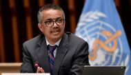 World Health Organization (WHO) Director-General Tedros Adhanom Ghebreyesus attends a news conference in Geneva Switzerland July 3, 2020. Fabrice Coffrini/Pool via REUTERS/File Photo