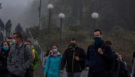 People wear masks amid the coronavirus disease (COVID-19) restrictions in Warsaw, Poland, October 16, 2020. Adam Stepien/Agencja Gazeta via REUTERS