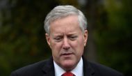 (FILES) In this file photo taken on October 21, 2020 White House Chief of Staff Mark Meadows speaks to the media at the White House in Washington, DC. AFP / Olivier DOULIERY