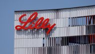 FILE PHOTO: Eli Lilly logo is shown on one of the company's offices in San Diego, California, U.S., September 17, 2020. REUTERS/Mike Blake/File Photo/File Photo
