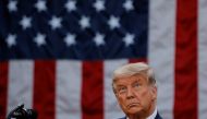 FILE PHOTO: U.S. President Donald Trump delivers an address from the Rose Garden at the White House in Washington, U.S., November 13, 2020. REUTERS/Carlos Barria/File Photo
