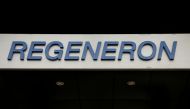 File photo: The Regeneron Pharmaceuticals company logo is seen on a building at the company's Westchester campus in Tarrytown, New York, U.S. September 17, 2020. Reuters/Brendan McDermid/File Photo