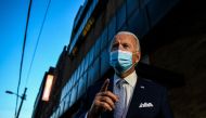 :US President-elect Joe Biden talks to the media after neeting with members of his cabinet at the Queen in Wilmington, Delaware, on November 24, 2020. US President-elect Joe Biden introduced November 24, 2020 a seasoned national security team he said was 