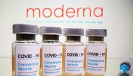 FILE PHOTO: Vials with a sticker reading, 