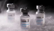 Vials labelled 