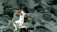 Real Madrid's Karim Benzema celebrates scoring their second goal REUTERS/Sergio Perez