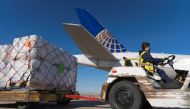 A shipment of Pfizer's coronavirus disease (COVID-19) vaccines is unloaded from a United Airlines cargo-only flight from Brussels to O'Hare International Airport in Chicago, Illinois, U.S. December 2, 2020. United Airlines/Handout via REUTERS
