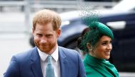 Britain's Prince Harry and Meghan, Duchess of Sussex, arrive for the annual Commonwealth Service at Westminster Abbey in London, Britain March 9, 2020. REUTERS/Henry Nicholls/File Photo