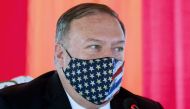 (FILES) In this file photo taken on September 17, 2020 US Secretary of State Mike Pompeo delivers a speech in Paramaribo, Surinam. America's top diplomat Mike Pompeo was in quarantine on december 16, 2020 after being exposed to a person who has tested pos