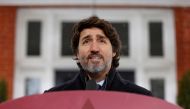 Canada's Prime Minister Justin Trudeau speaks during a news conference at Rideau Cottage, as efforts continue to help slow the spread of the coronavirus disease (COVID-19), in Ottawa, Ontario, Canada January 5, 2021. REUTERS/Blair Gable/File Photo