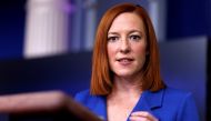 FILE PHOTO: White House Press Secretary Jen Psaki delivers remarks during a news conference inside the James S. Brady Press Briefing Room at the White House in Washington, U.S., February 2, 2021. REUTERS/Tom Brenner/File Photo
