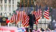 FILE PHOTO: U.S. President Donald Trump holds a rally to contest the certification of the 2020 U.S. presidential election results by the U.S. Congress, in Washington, U.S, January 6, 2021. REUTERS/Jim Bourg/File Photo
