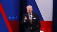 FILE PHOTO: U.S. President Joe Biden participates in a CNN town hall in Milwaukee, Wisconsin, U.S., February 16, 2021. REUTERS/Leah Millis/File Photo

