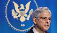 Judge Merrick Garland, US President-elect Joe Biden's nominee to be US Attorney General, speaks as Biden announces his Justice Department nominees at his transition headquarters in Wilmington, Delaware, US, January 7, 2021. Reuters/Kevin Lamarque/File Pho